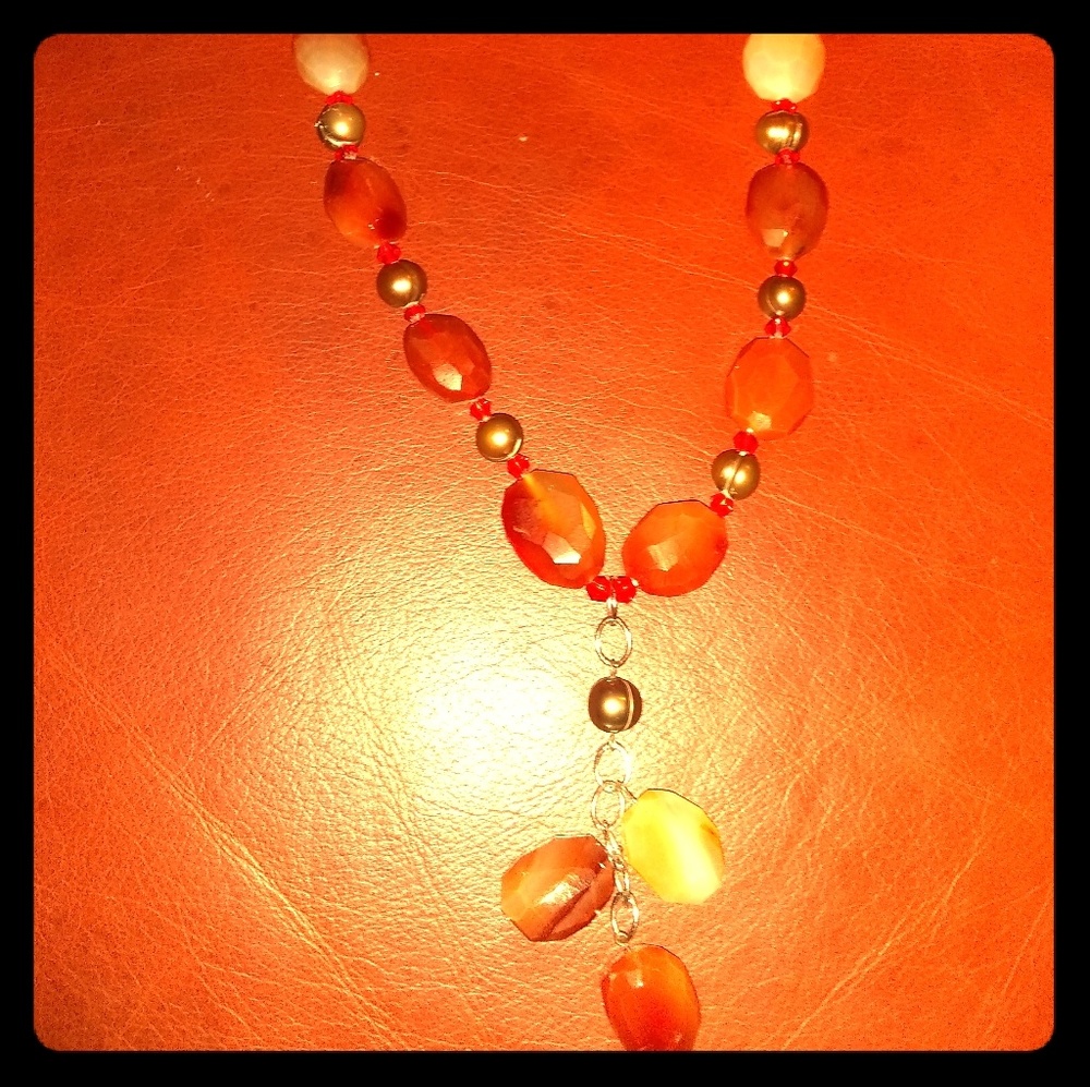 Carnelian Sterling Silver Genuine Stone